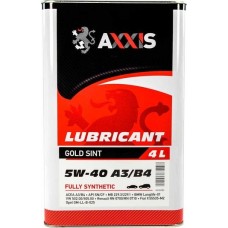 Масло моторн. AXXIS 5W-40 A3/B4 Gold Sint (Каністра 4л)